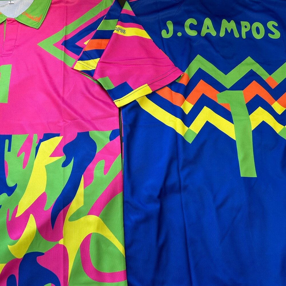 1990s MEXICO JORGE CAMPOS RETRO Nat'l Team Men's JERSEY Sz M,L,XL,2XL New w tags - Picture 5 of 7
